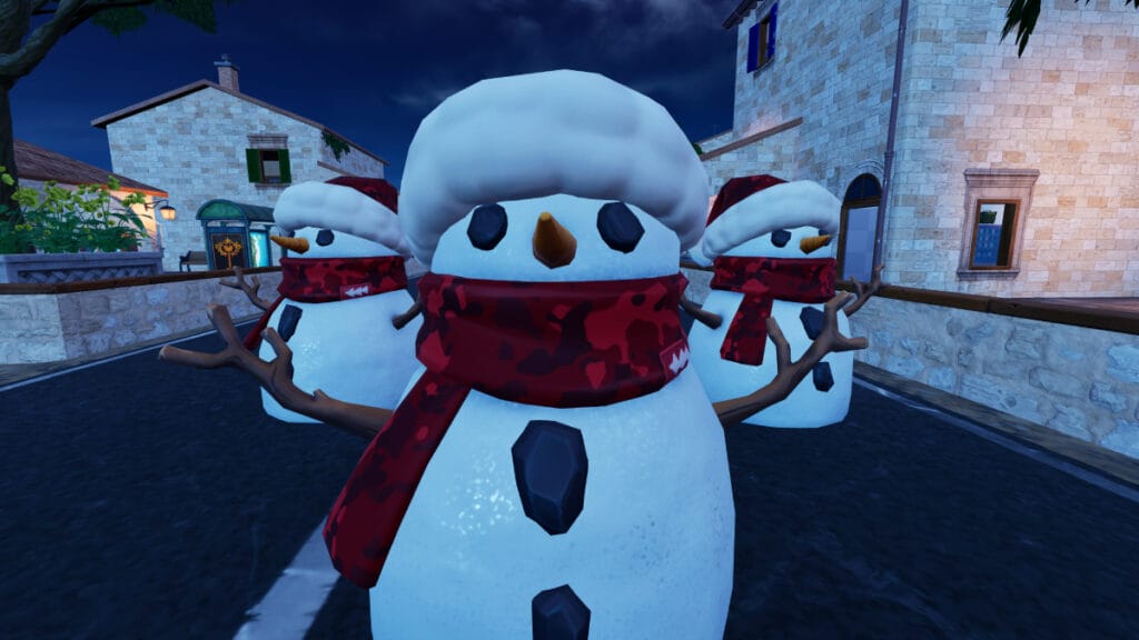 fortnite winterfest 2023 snowman