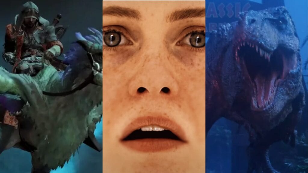 game awards reveals od jurassic park and monster hunter wilds