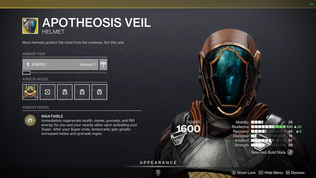 How To Obtain Apotheosis Veil Exotic Warlock Helmet