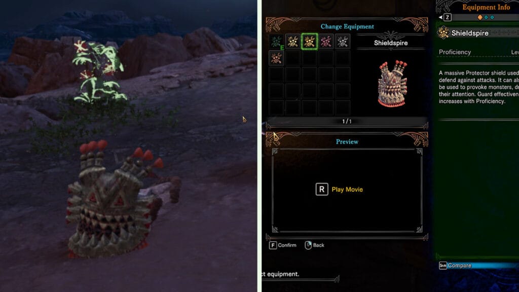 Shieldspire, one of the best MHW Palico Gadget