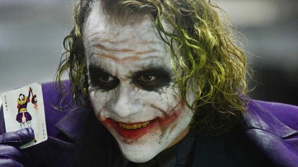 Heath Ledger as Joker in The Dark Knight