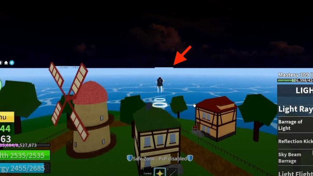 Underwater City location, Blox Fruits