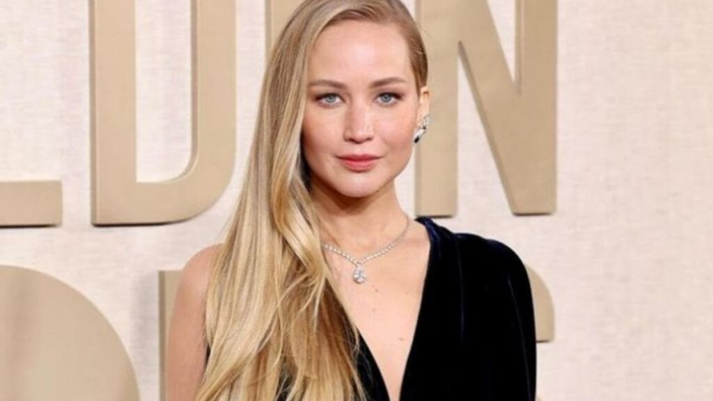 Jennifer Lawrence at the 2024 Golden Globes