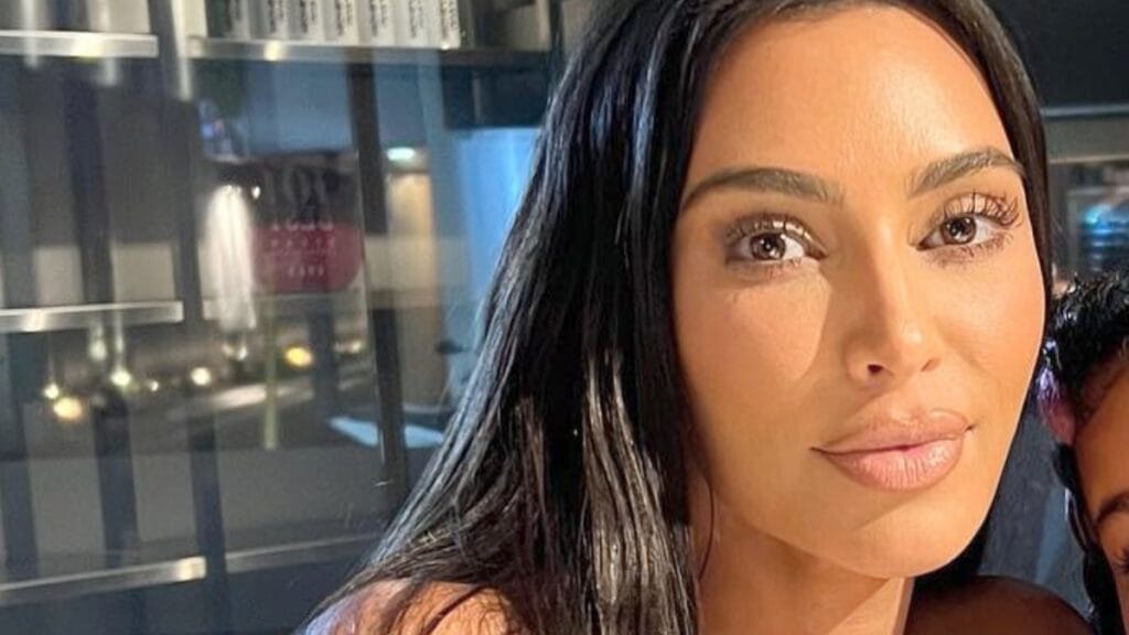 Kim Kardashian close up