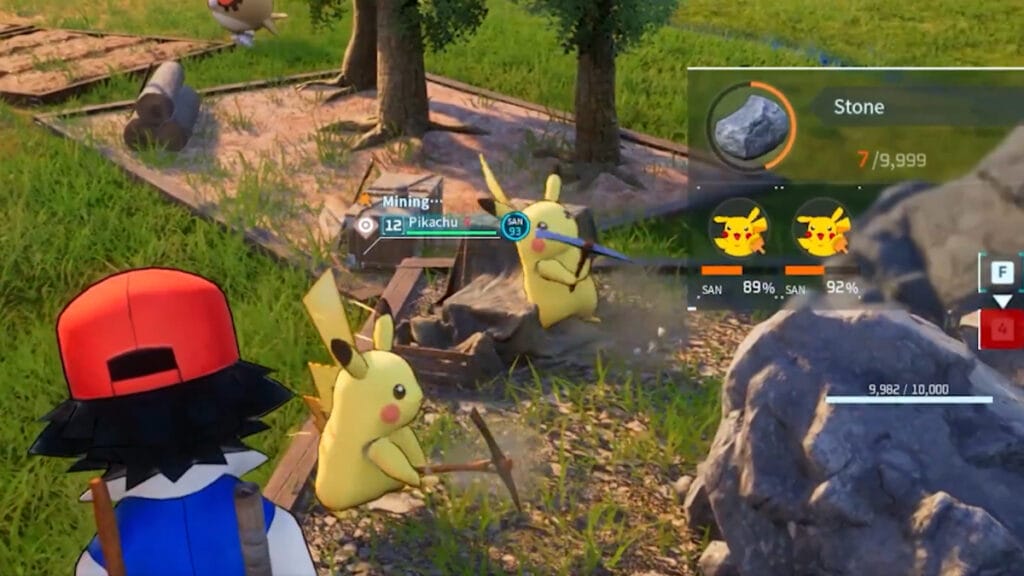 A pair of Pikachu mine rocks