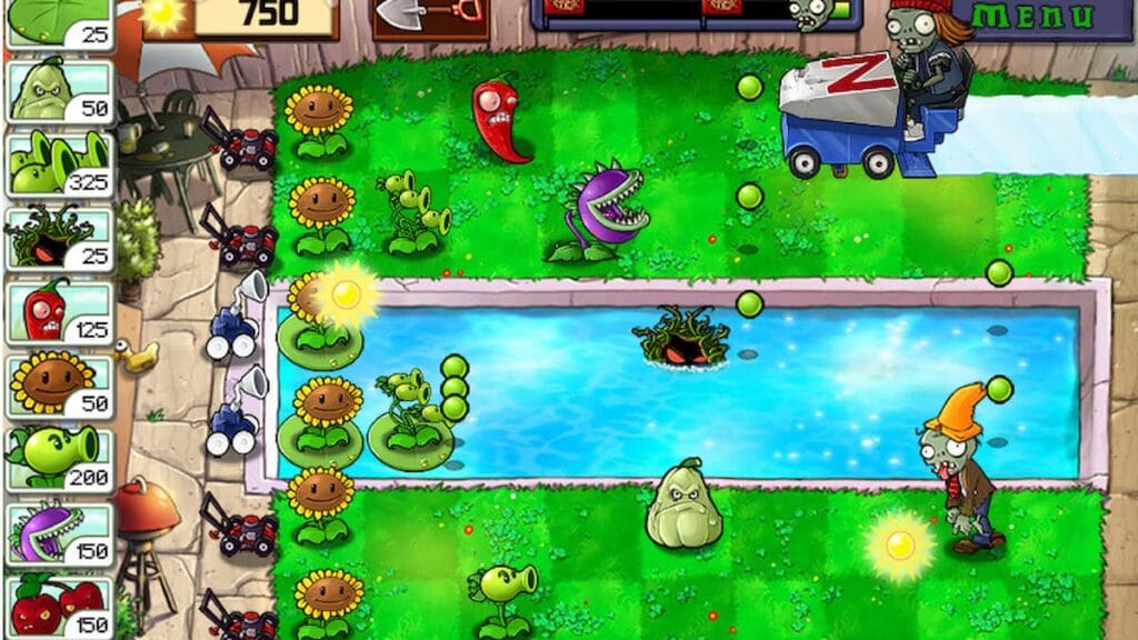 Plants Vs Zombies, best tower defense games