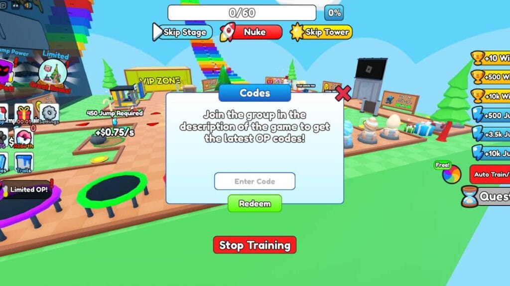 Stud Jump Simulator Codes