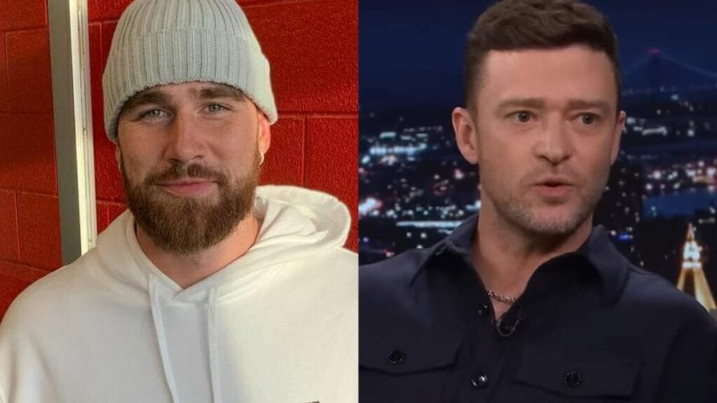 Travis Kelce and Justin Timberlake