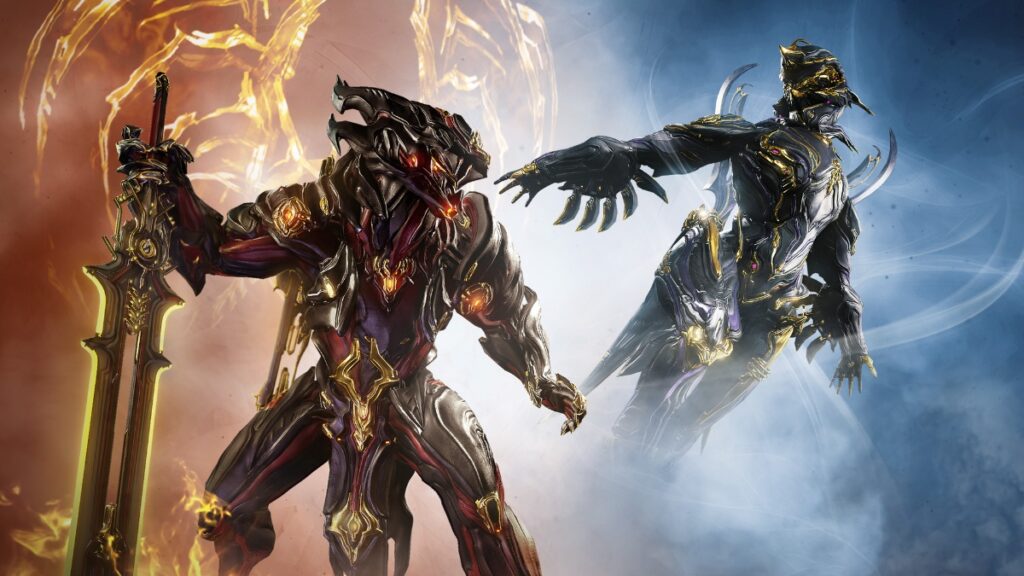 Warframe Chroma and Zephyr Prime