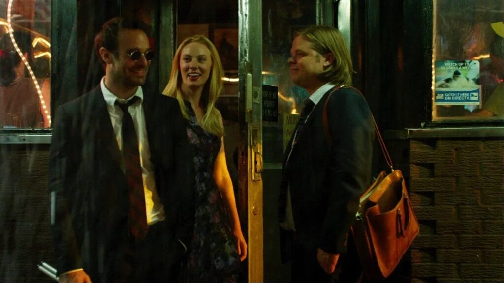 A shot of Matt, Karen, and Foggy from Daredevil