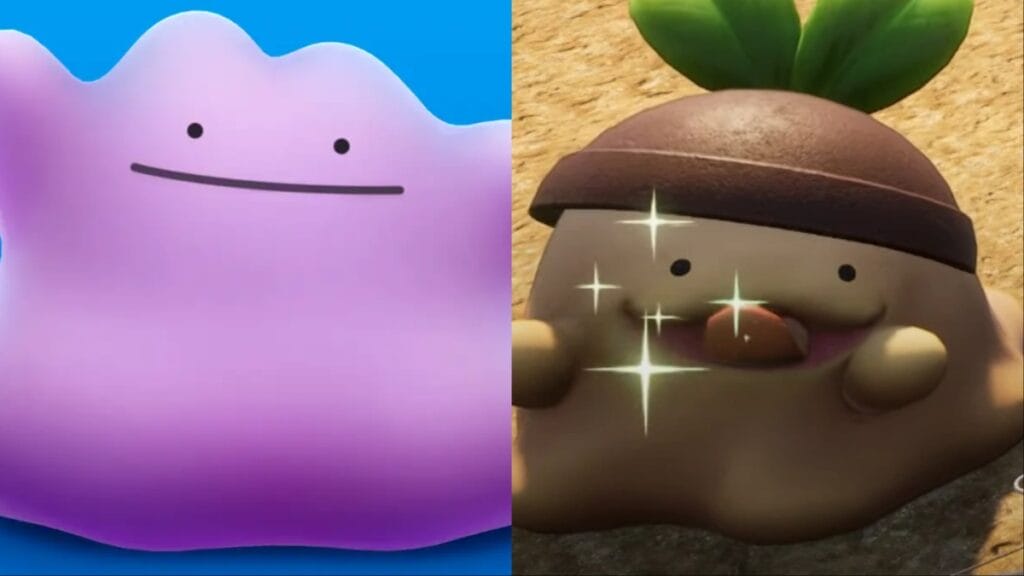 gumoss and ditto palworld pokemon