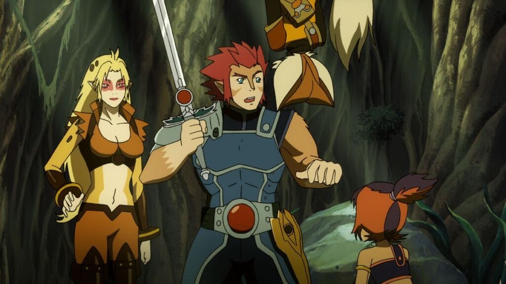 A shot from the 2011 ThunderCats cartoon