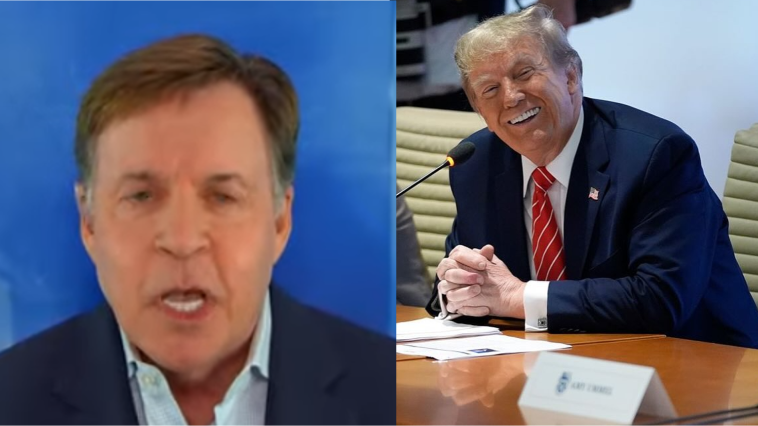 Donald Trump and Bob Costas photo merge