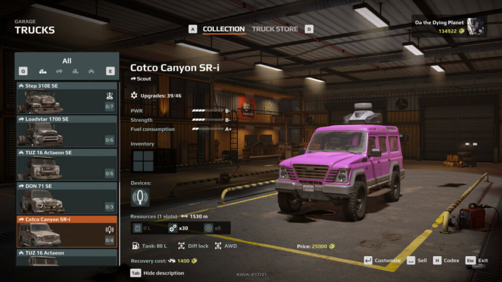 The Cotco Canyon, one of the best vehicles in Expeditions: A MudRunner Game