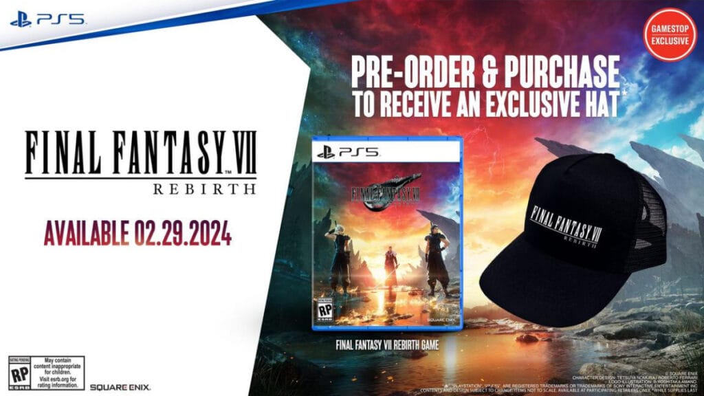 Final Fantasy 7 Rebirth Gamestop Preorder