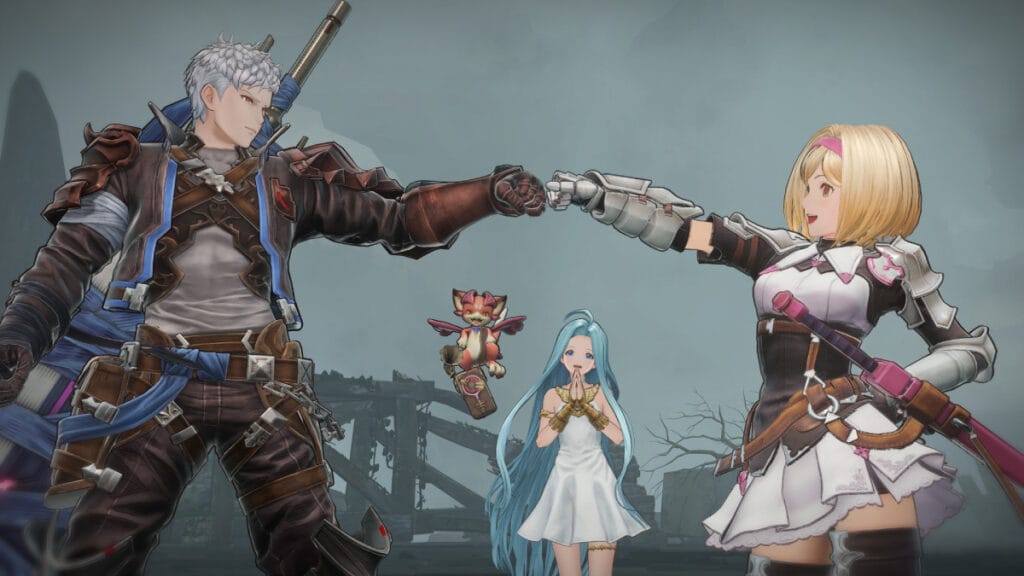 Id, Djeeta, Lyria, and Vyrn