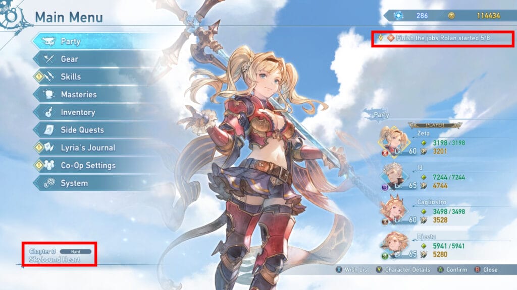 Granblue Fantasy Relink Post-Game Chapter