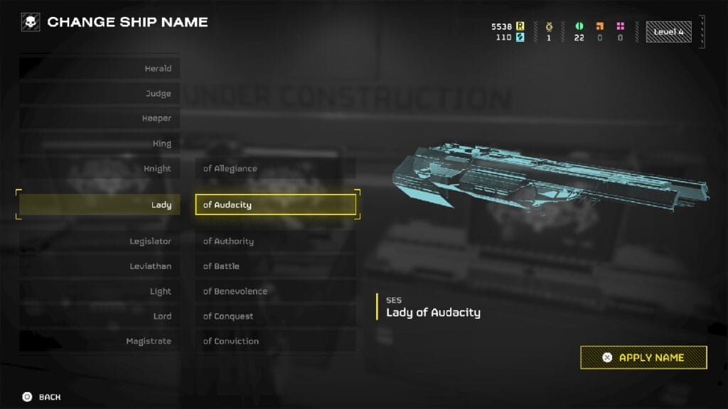 Helldivers 2 Ship Names