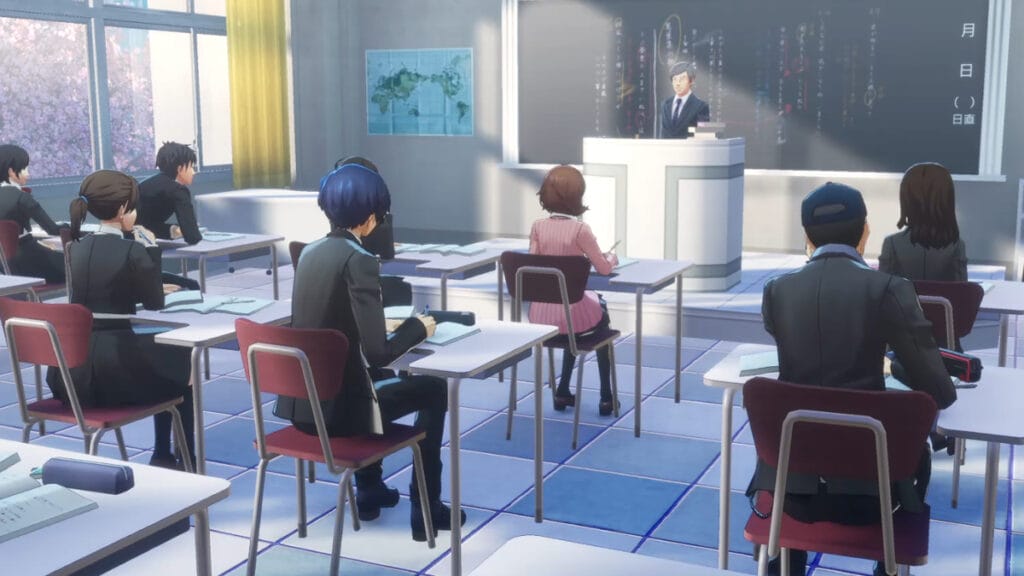 Sleeping in Class in Persona 3 Reload