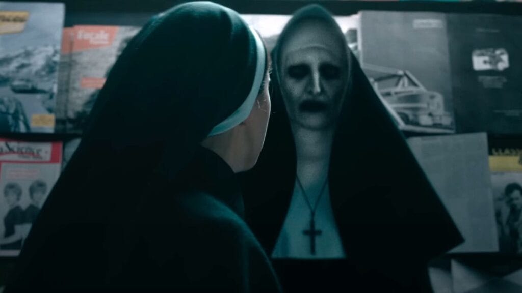 Tessa Farming in The Nun II