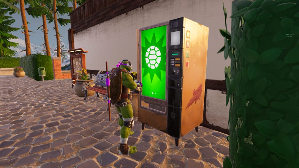 fortnite cowabunga event tmnt vending machine