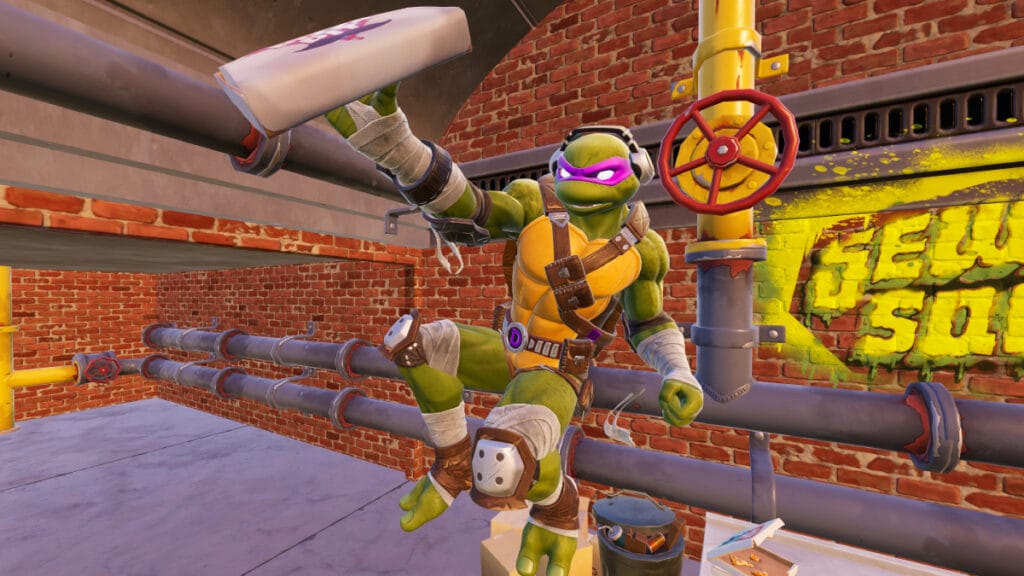 fortnite donatello throwing pizza party