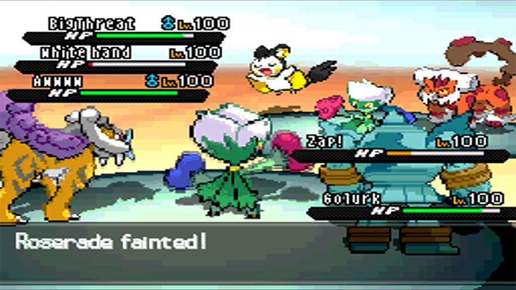 pokemon black and white triple battle