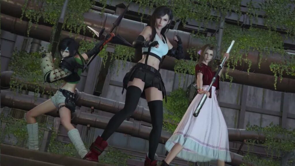 tifa, yuffie, and aerith in final fantasy 7 rebirth