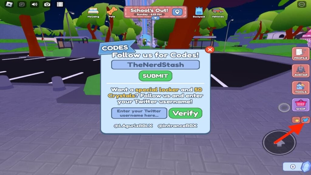 Bayside High School codes, on Roblox