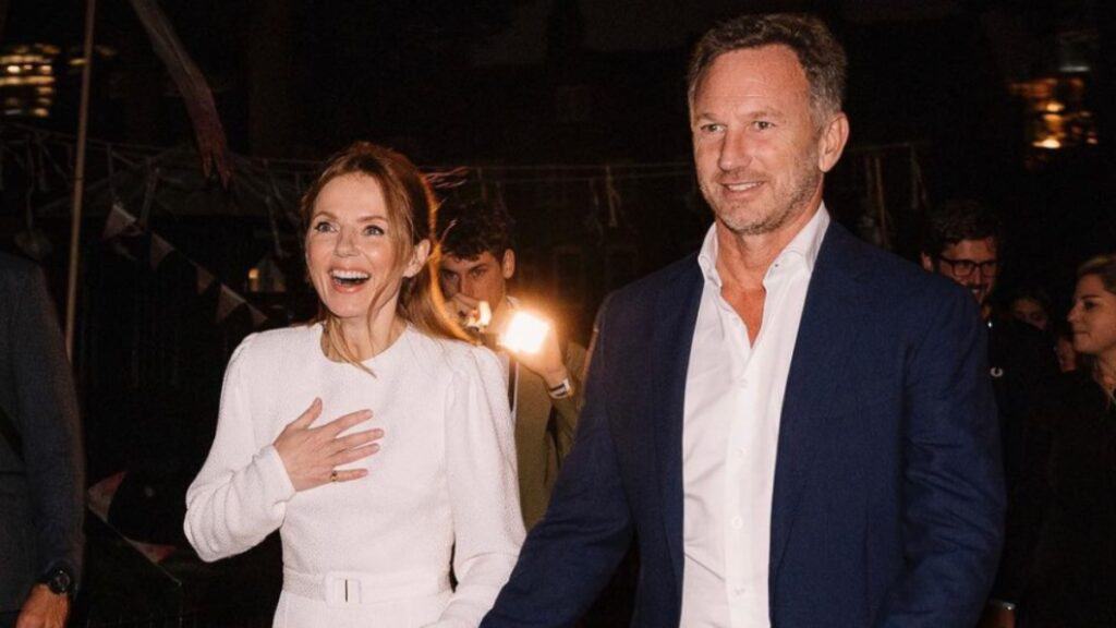 Christian Horner and Geri Halliwell