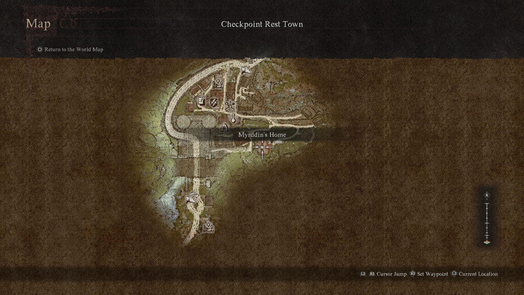 Myrddin's home location in Dragon's Dogma 2.