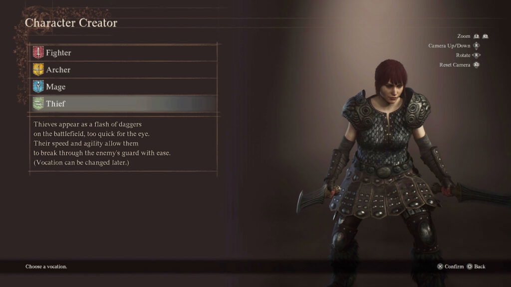 Thief Character Creator