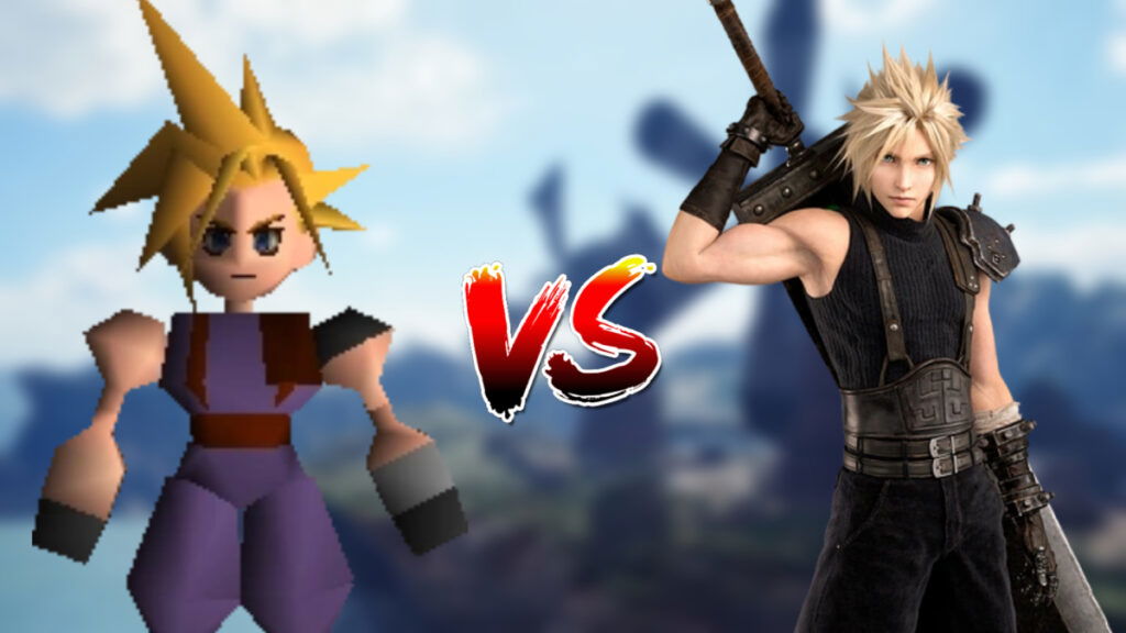 Final Fantasy 7 OG Cloud and Rebirth Cloud