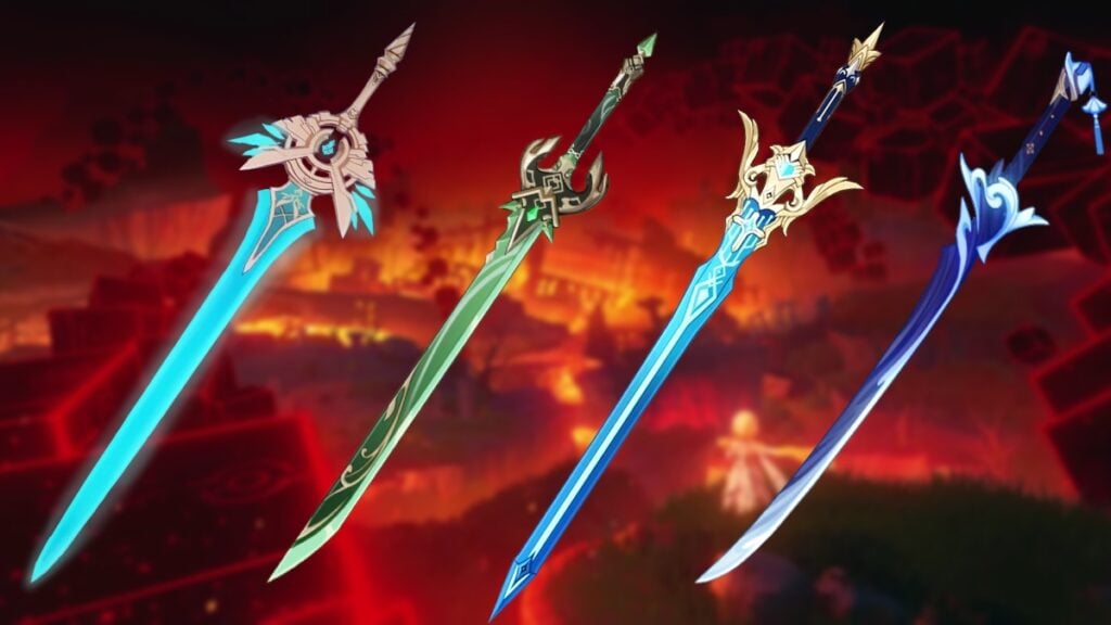 Genshin Traveler Team Comp weapons