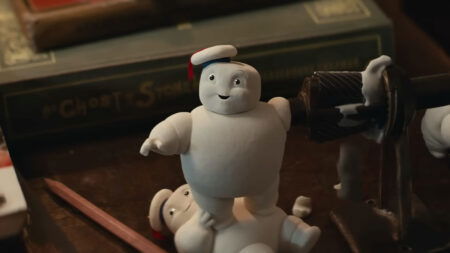 Stay Puft mini marshmellow men in Ghostbusters: Frozen Empire