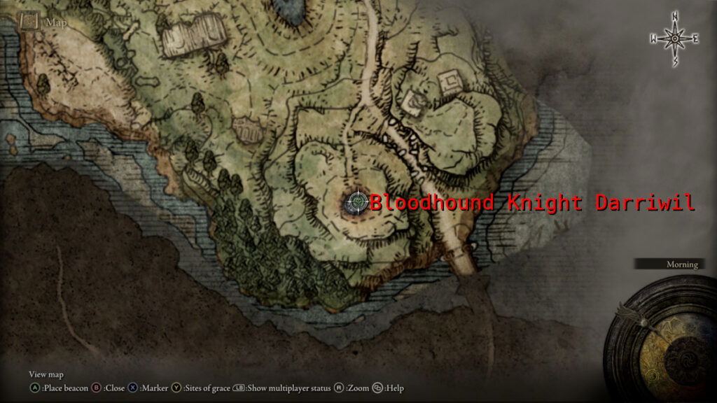 How to Defeat Bloodhound Knight Darriwil Elden Ring Map