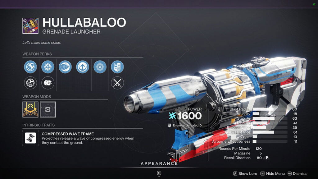 Hullaballoo destiny 2