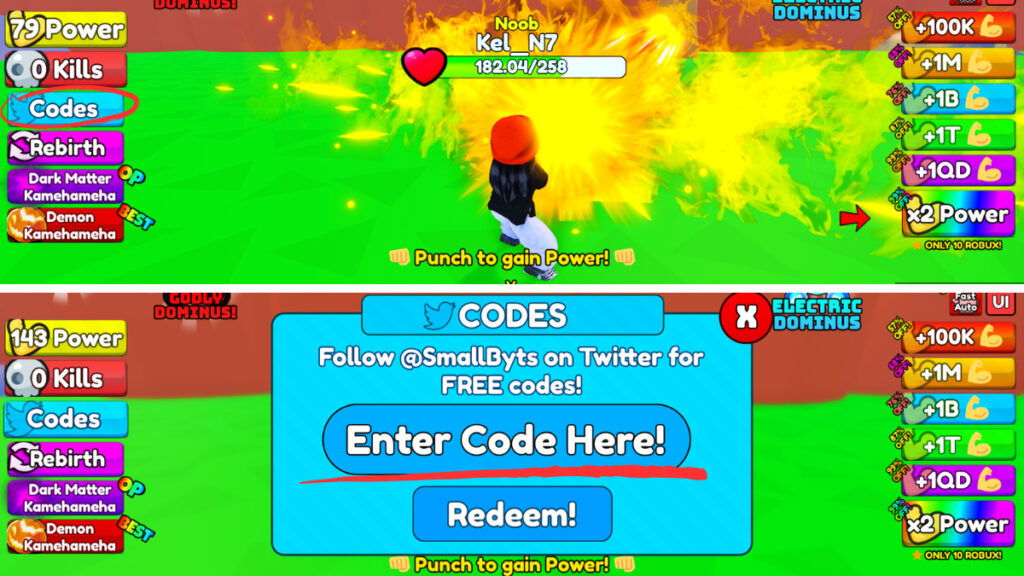 kamehameha simulator codes