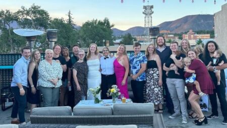 Sister Wives' kids, including Mykelti Brown and Garrison Brown, at family gathering last year