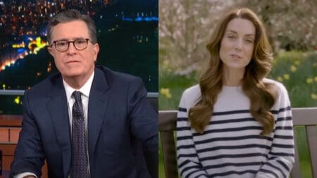 Stephen Colbert and Kate Middleton