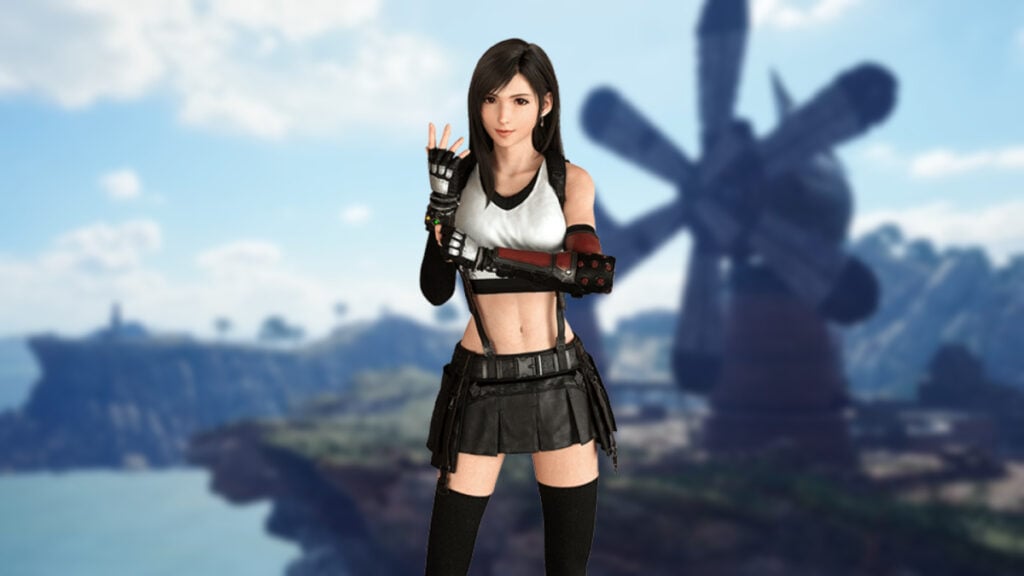 Tifa grabbing her glove