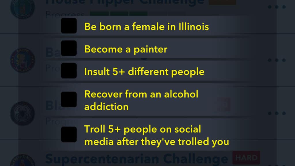 BitLife: Tortured Artist Challenge Tasks