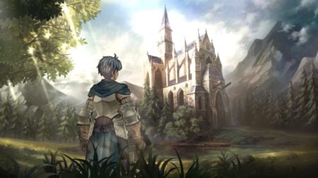 Alain surveys the land in the opening cutscene of Unicorn Overlord