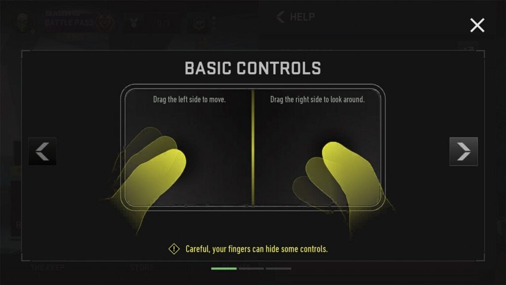 Warzone Mobile Controls