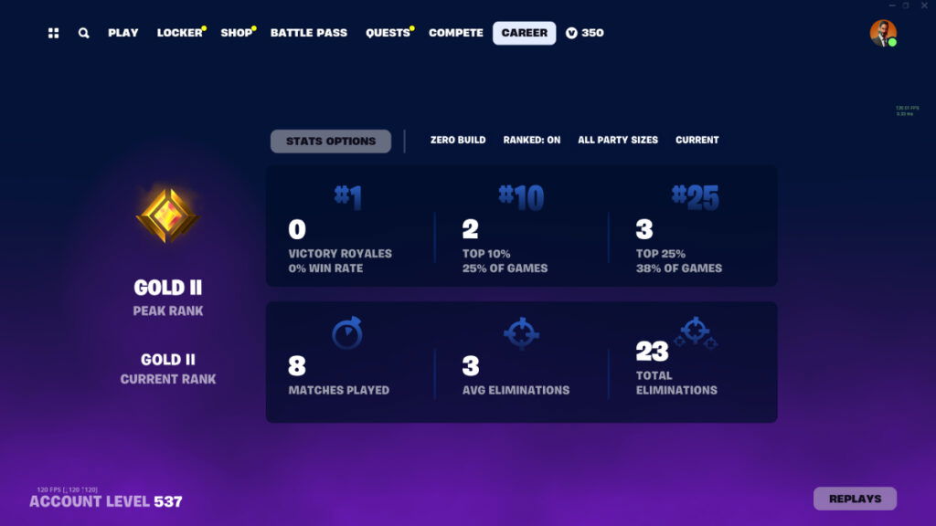 does your level reset every season in fortnite