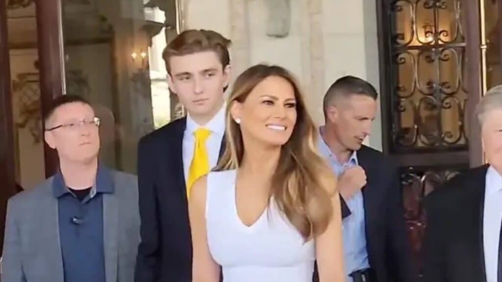 Barron Trump and Melania Trump celebrate Easter at Mar-a-Lago