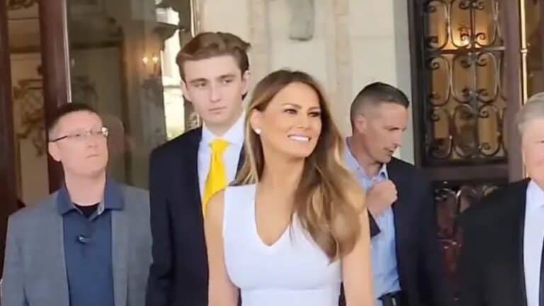 Barron Trump and Melania Trump celebrate Easter at Mar-a-Lago