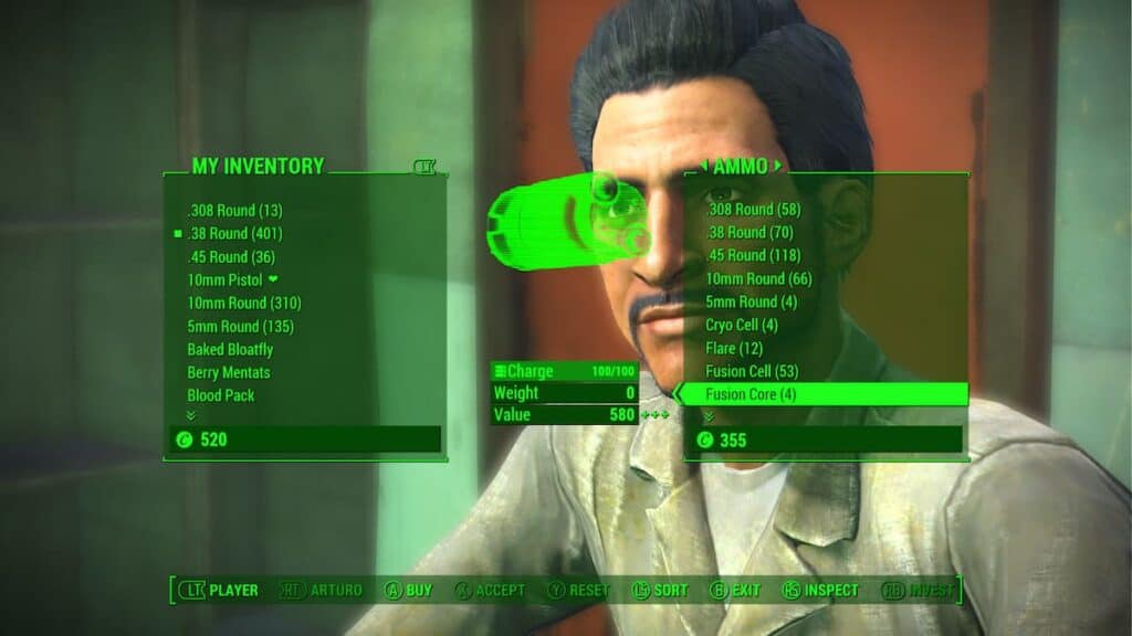 Arturo Rodriguez from Fallout 4, Fusion Core