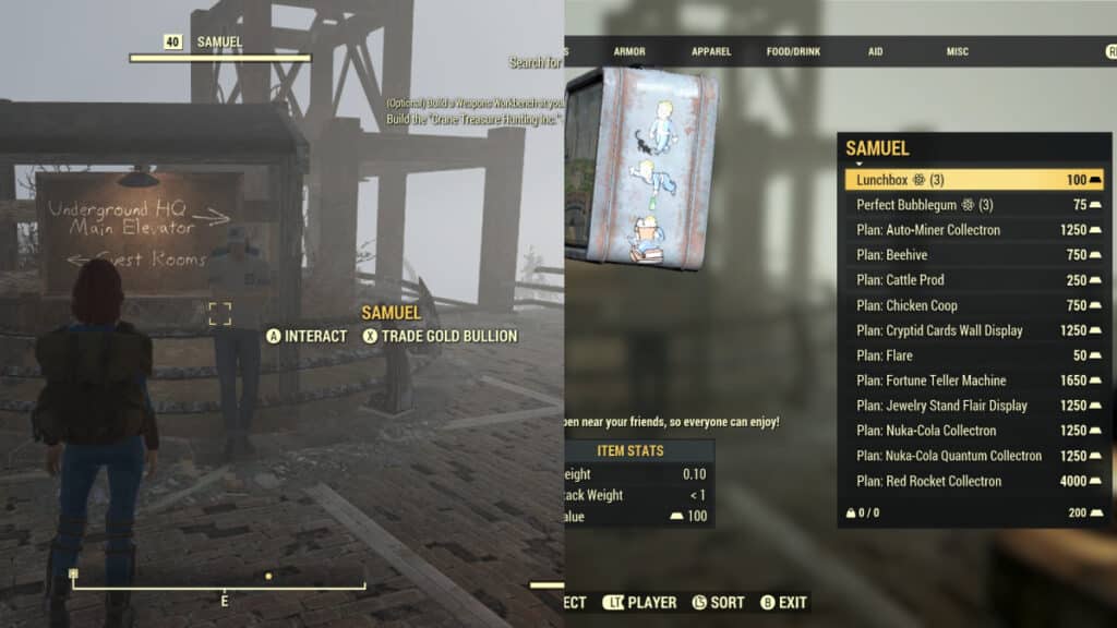 Fallout 76 Gold Bullion Trader