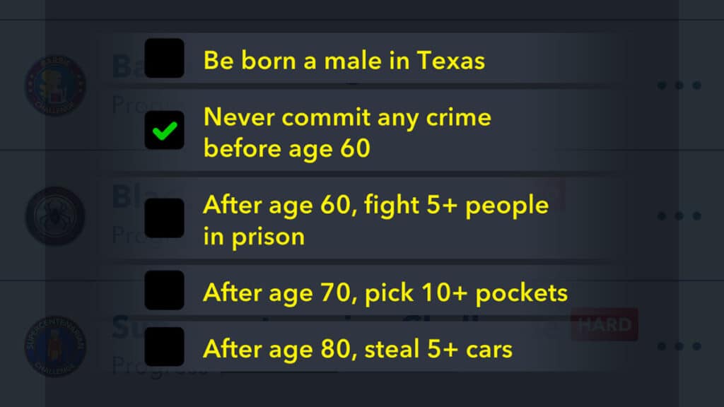 BitLife: Guilty Grandpa Challenge Tasks